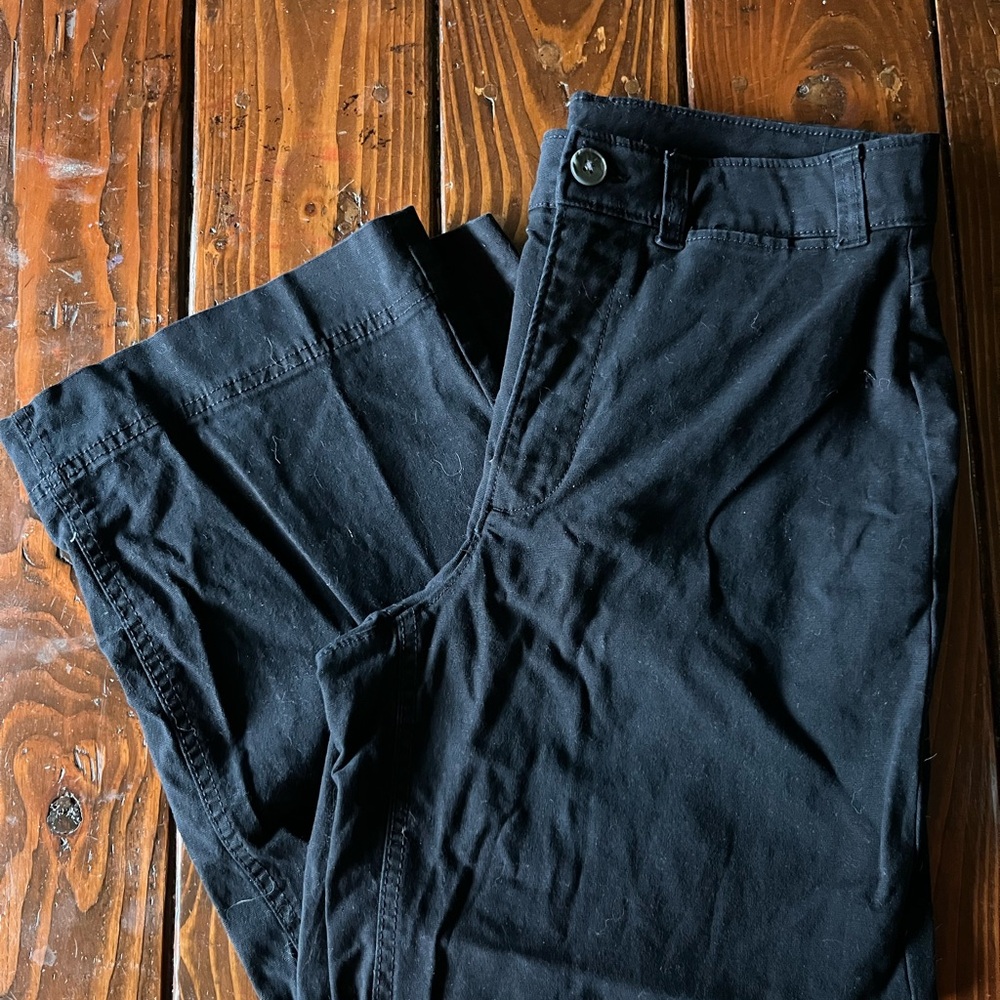 Old Navy Charcoal Wide-Leg Trousers